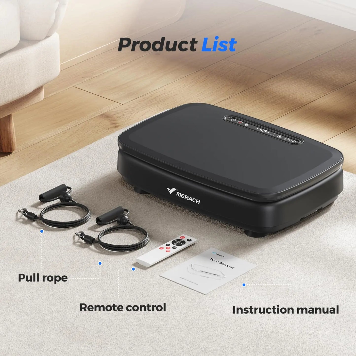 MERACH Vibration Plate Exercise Machine For Whole Body Workout Platform