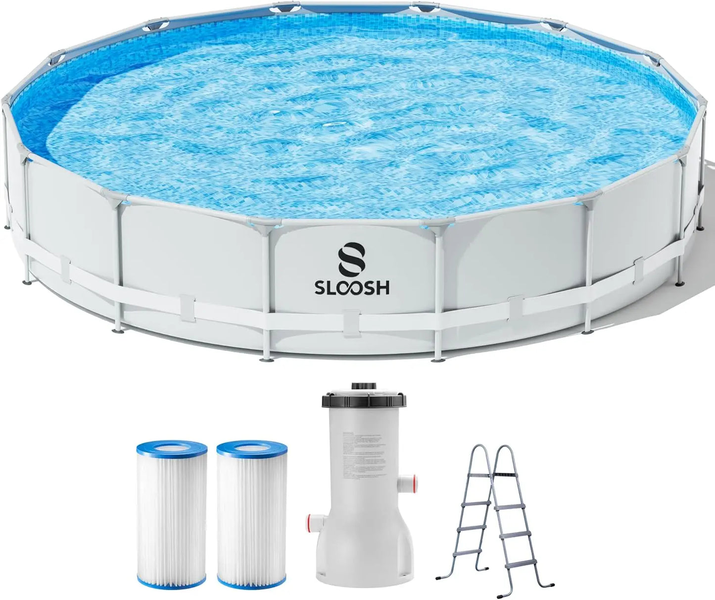 Joyfy Round Above Ground Pool Set With Filter Pump