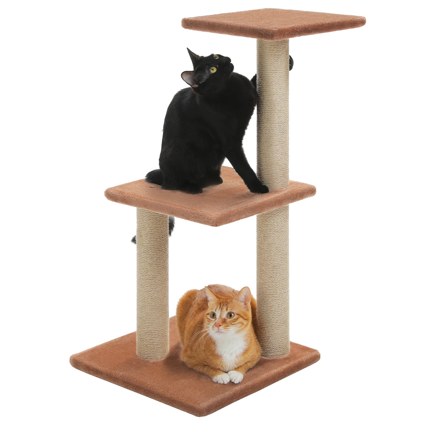 PAWZ Road Cat Tree for Indoor Cats with Scratching Posts and Removable Top Perch