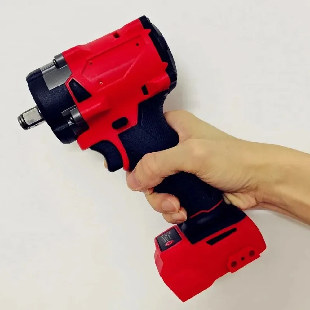 Brushless Impac Wrench 500N.m Electric Driver 1/2" Repair Cordless Screwdriver 4 Gears Power Tools for Milwaukee 18V Battery