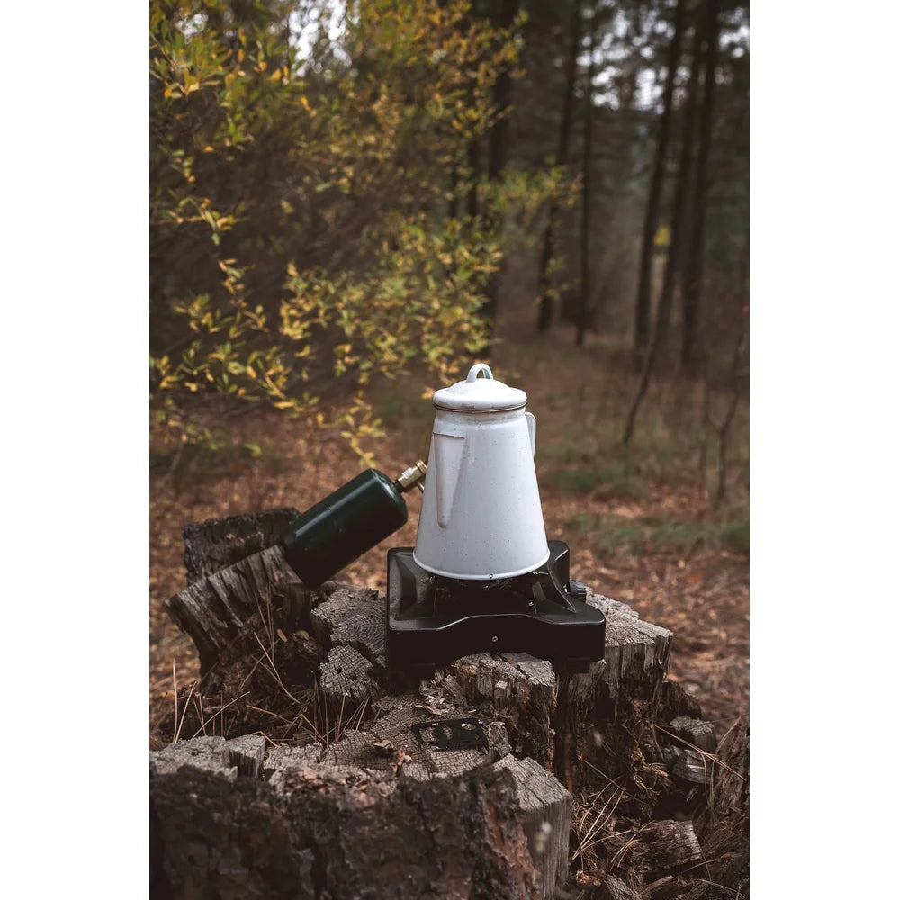 XMSJ Enamel Percolator Coffee Pot Outdoor Camping Dishwasher Safe