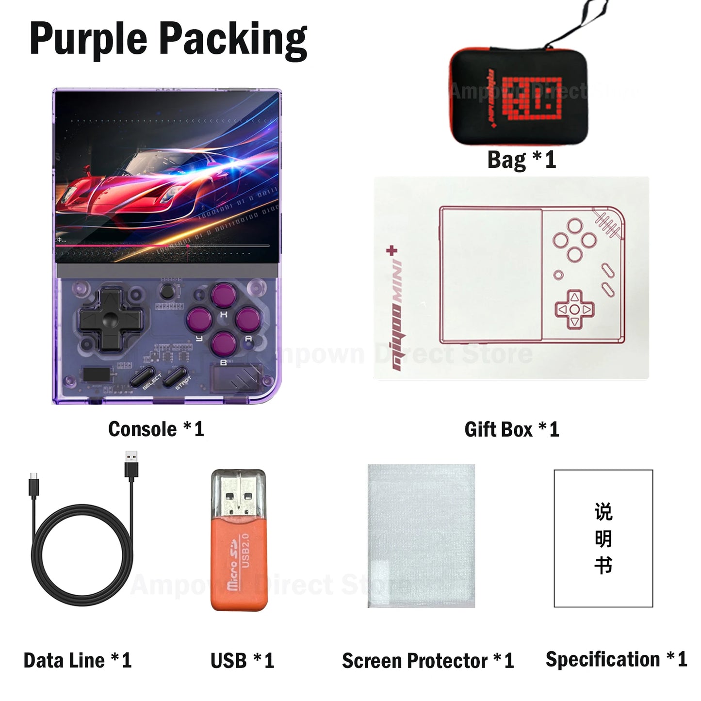 Miyoo Mini Plus Handheld Retro Game Console Thousands Of Games