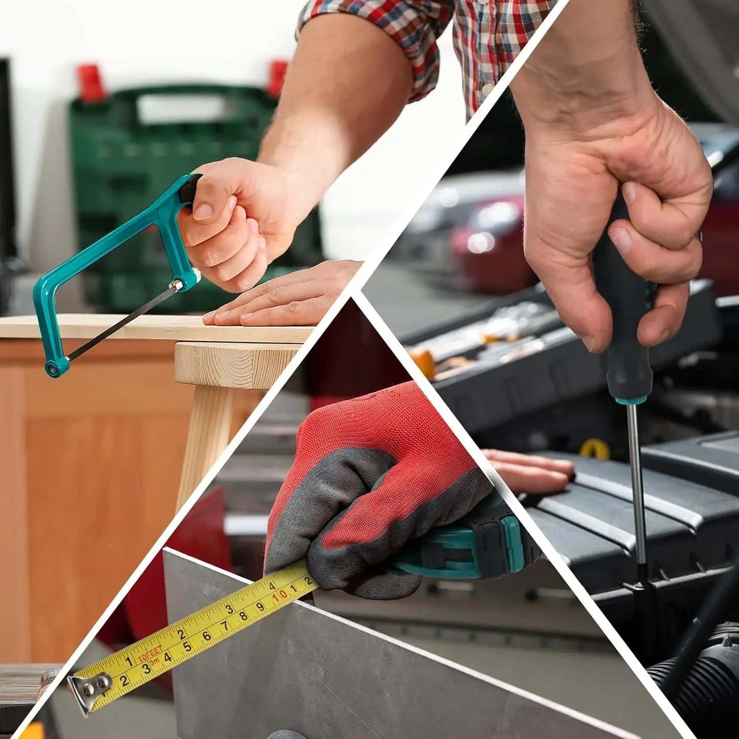 TLGREENDIY 198 Piece Home Repair Tool Kit General Home Tools