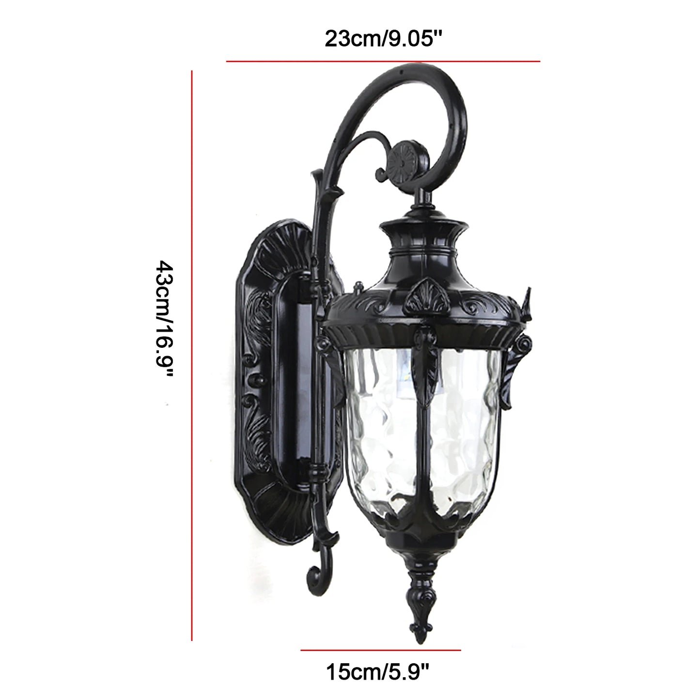 Bymaocar European Outdoor Wall Lamp 60W IP23 Waterproof 110 260V