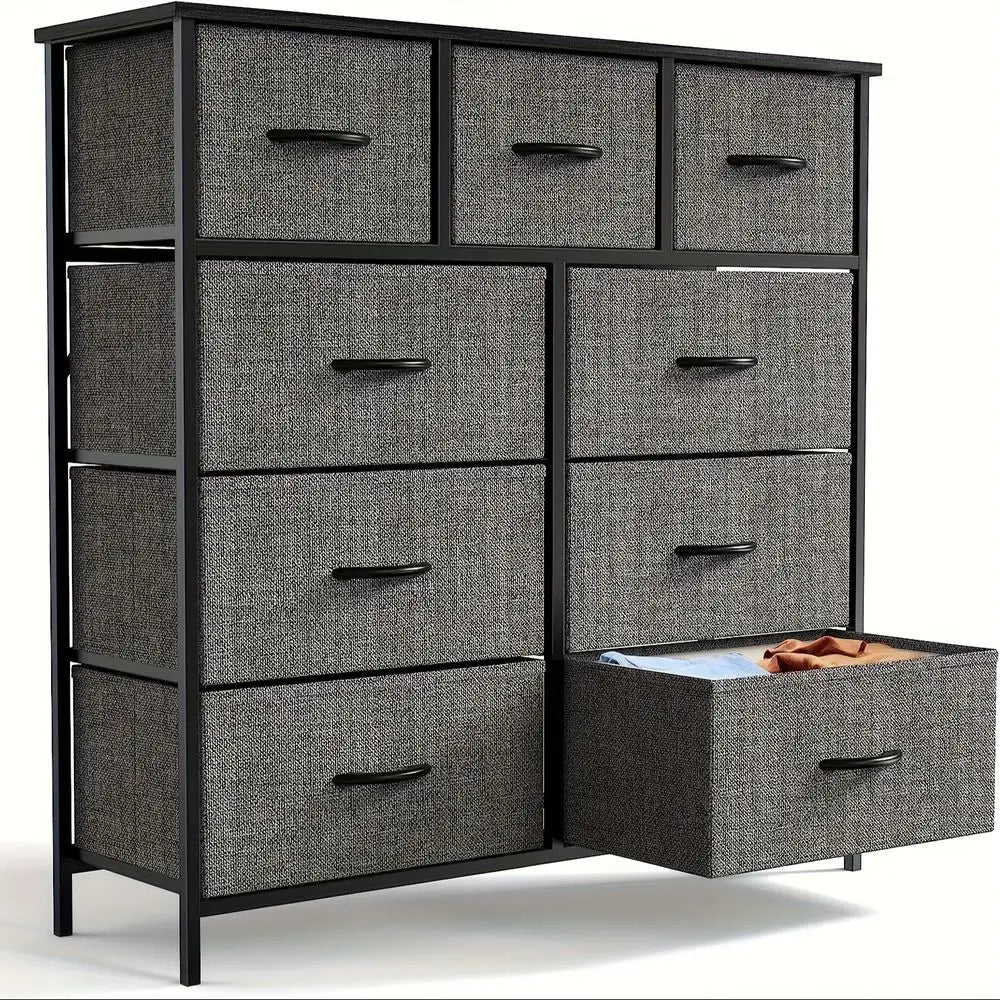 Dresser With Fabric Drawers Tall Chest Organizer Unit