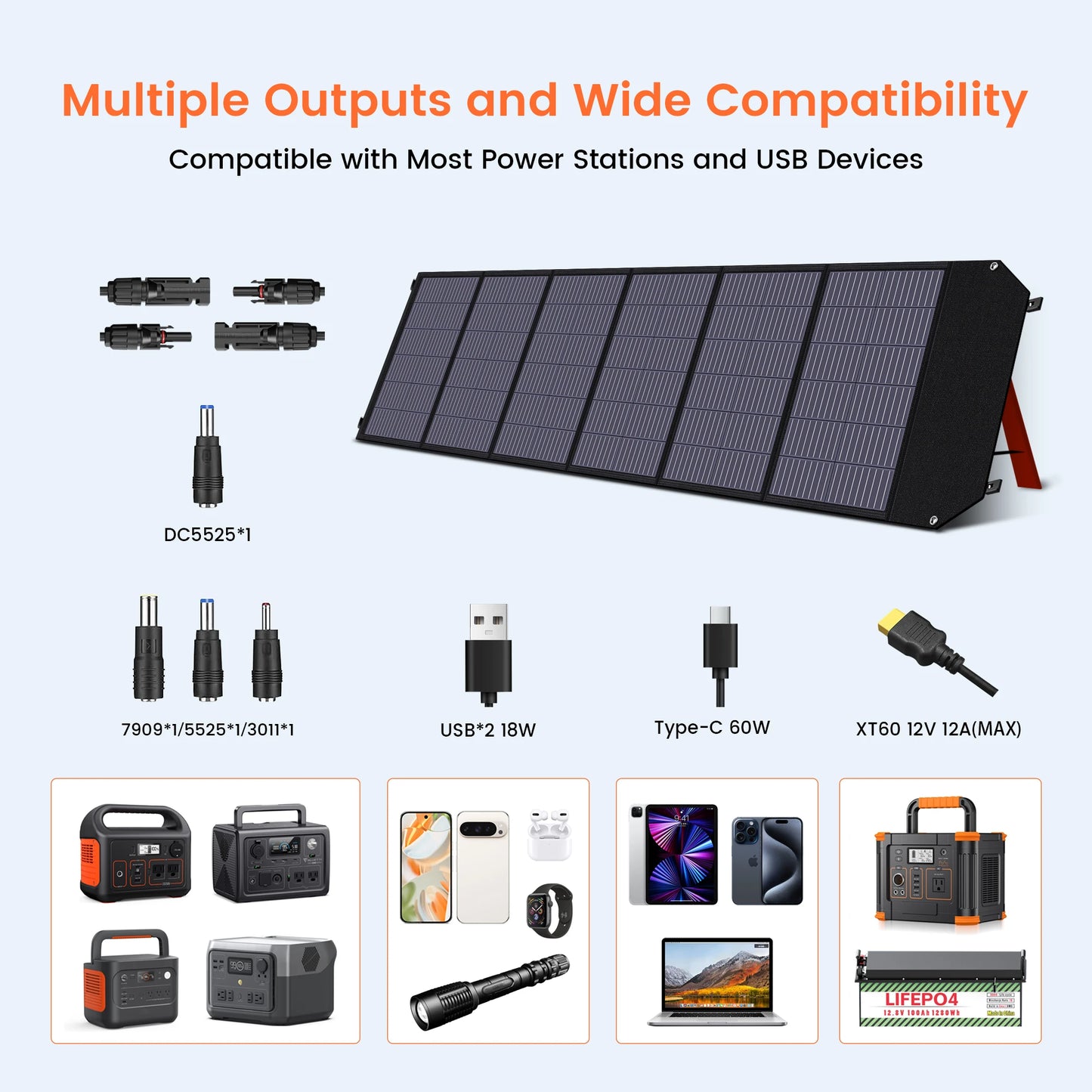 CTOLITY AP1000 Solar Generator 1800W 1024Wh LiFePO4 Portable Power Station
