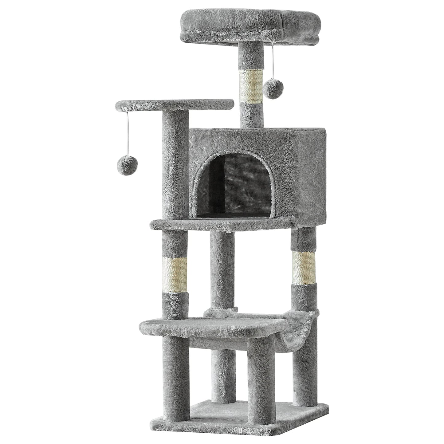 JHK Cat Tree Multi Cat Climbing Tower With Sisal Posts For Indoor Cats