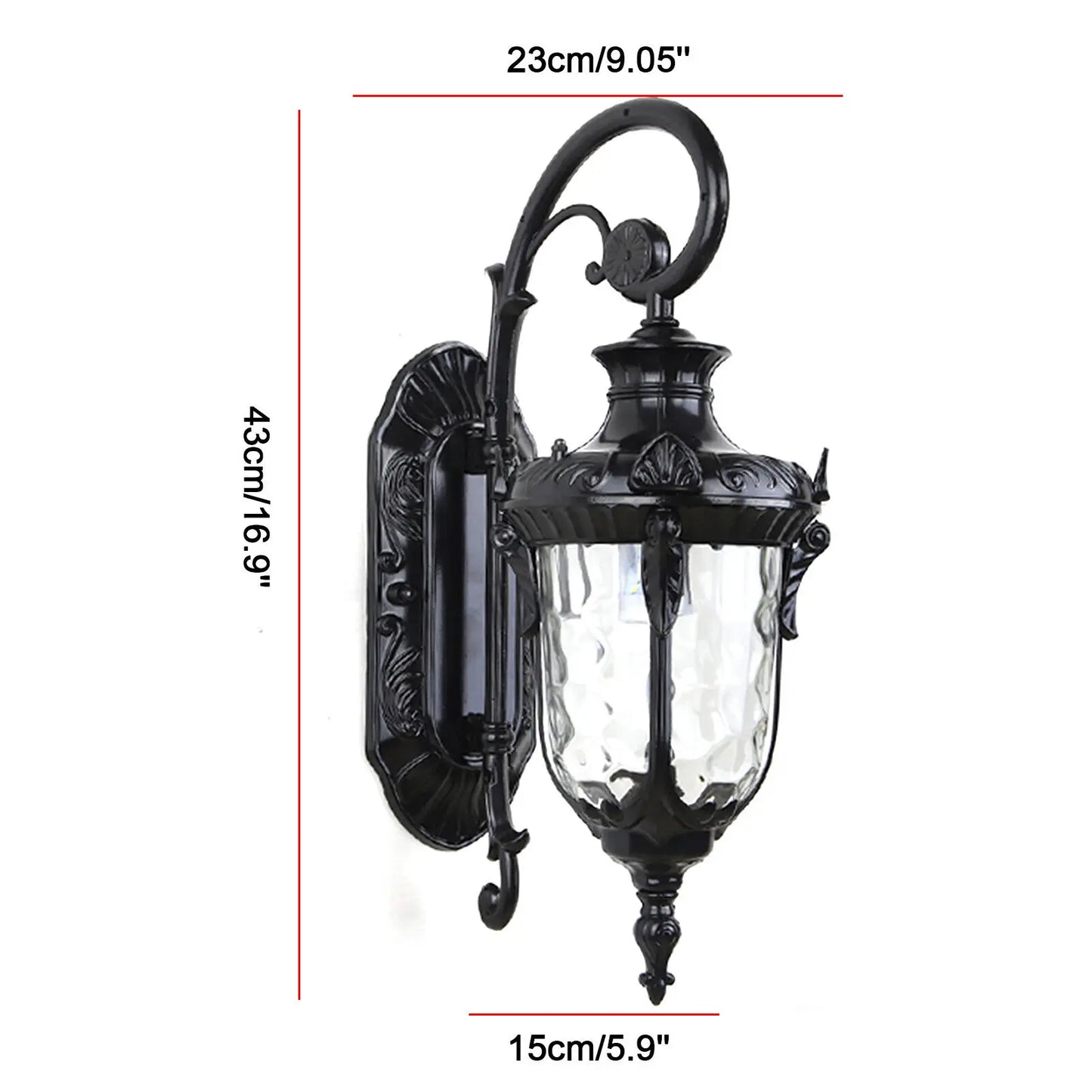 LOYALHEARTD Outdoor Wall Light Fixture Exterior Waterproof Sconce Porch Lamp