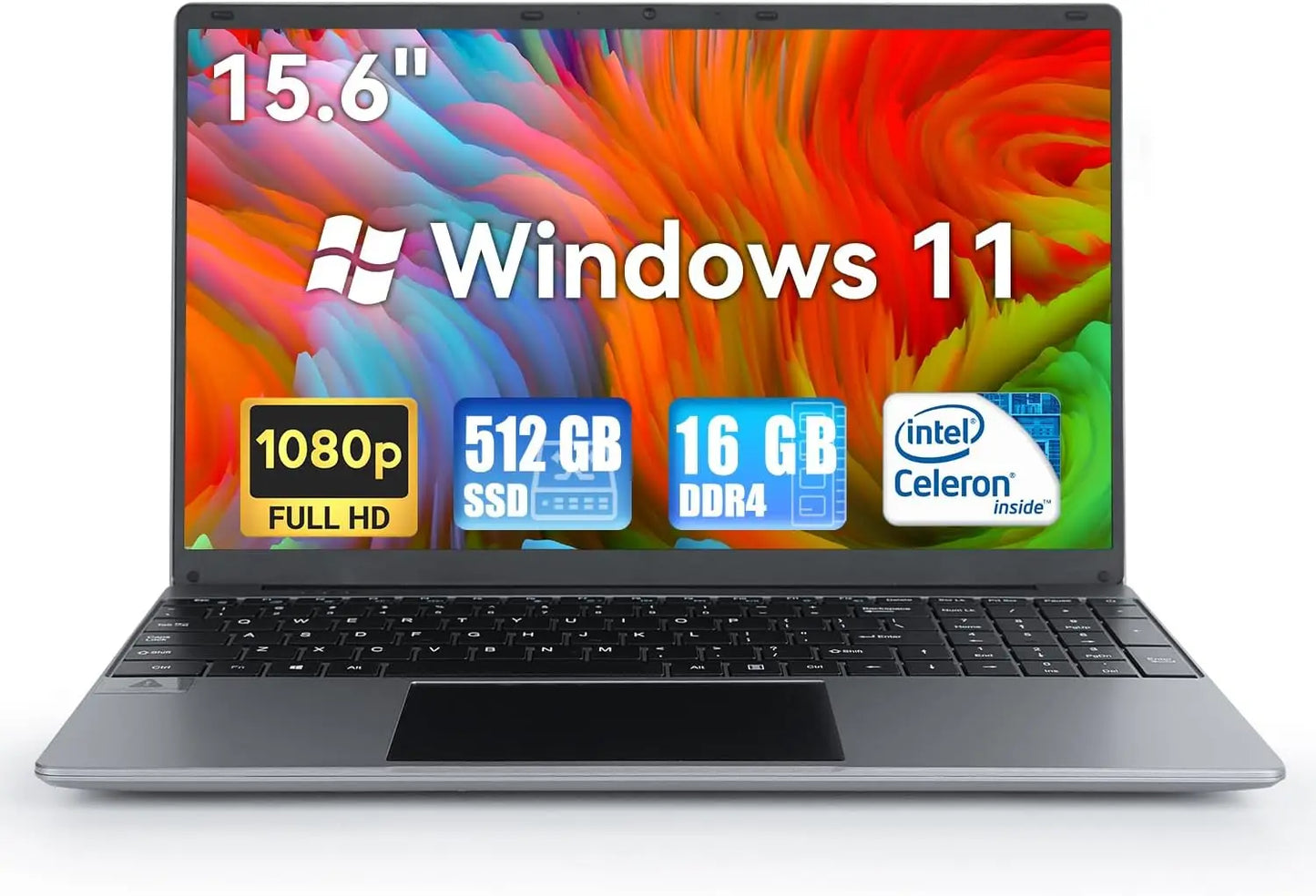 AEEZO-US Laptop Intel Celeron N5095 16GB RAM 512GB SSD