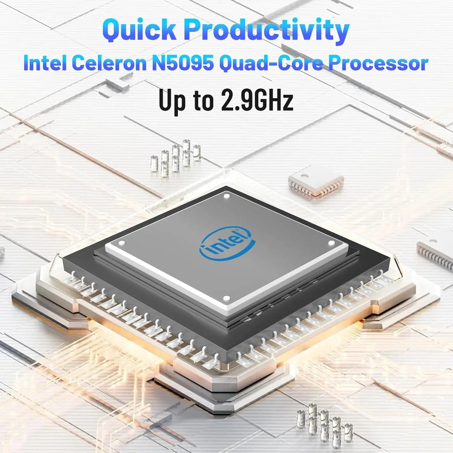 AEEZO-US Laptop Intel Celeron N5095 16GB RAM 512GB SSD