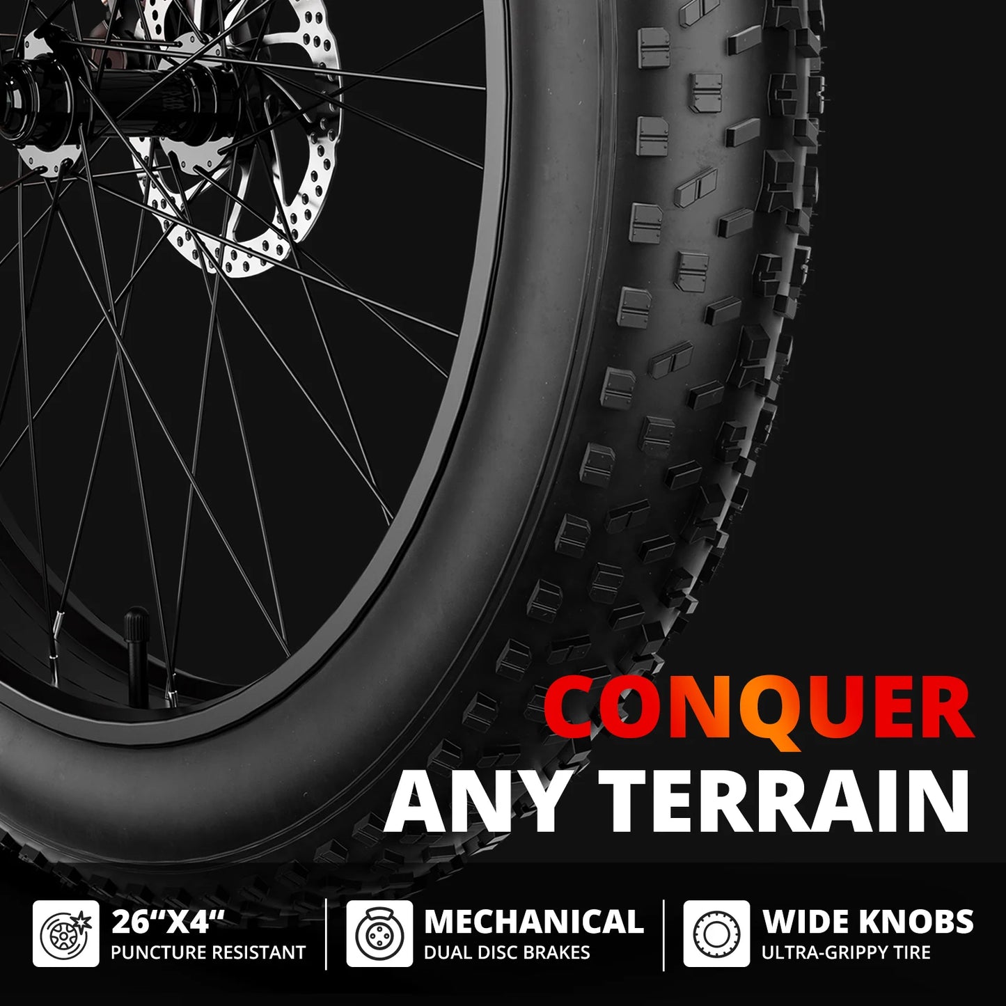 AMYET EB26 1000W Electric Mountain Bike for Adults Dual Shock