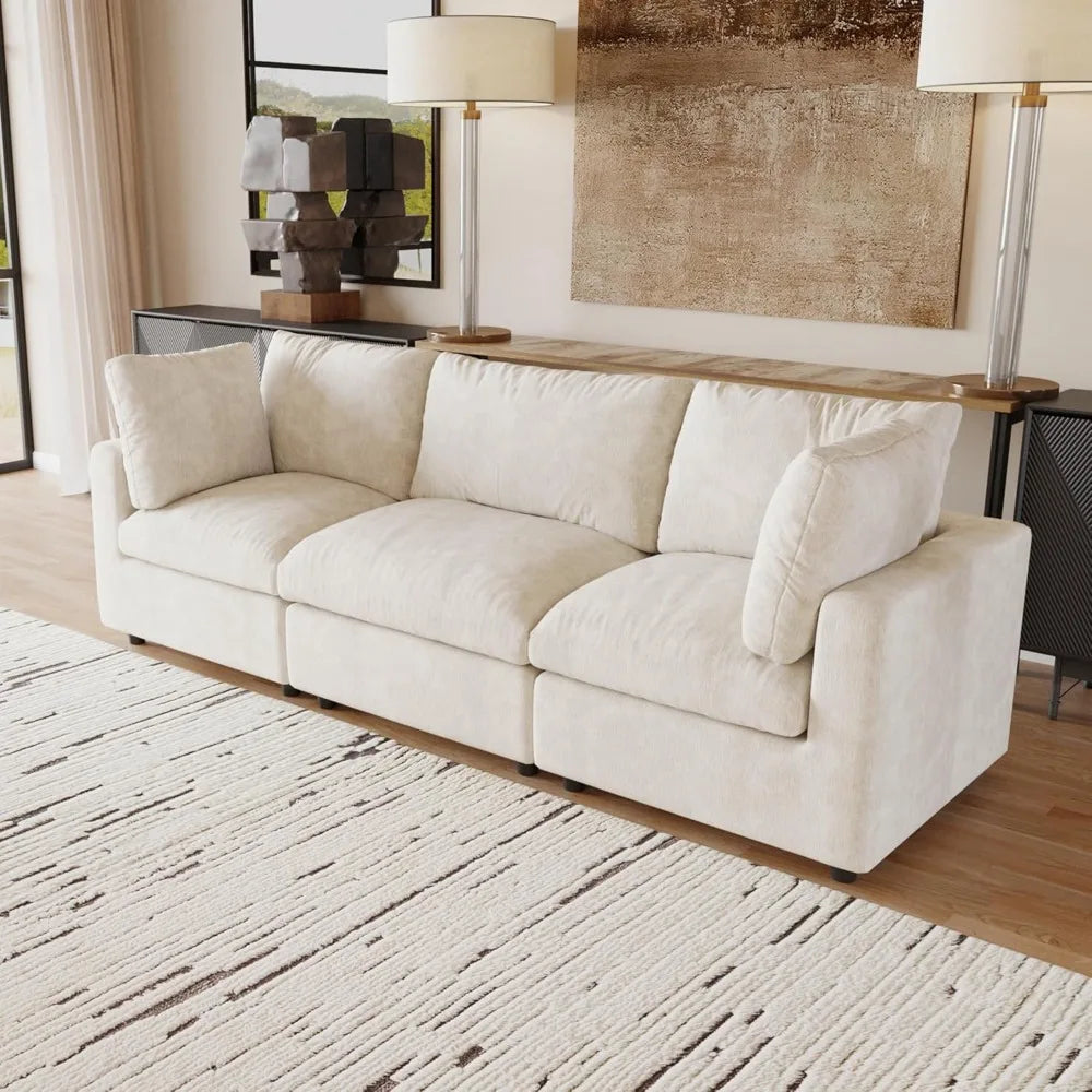 Cloud Sectional Sofa For Living Room Convertible 3 Seater