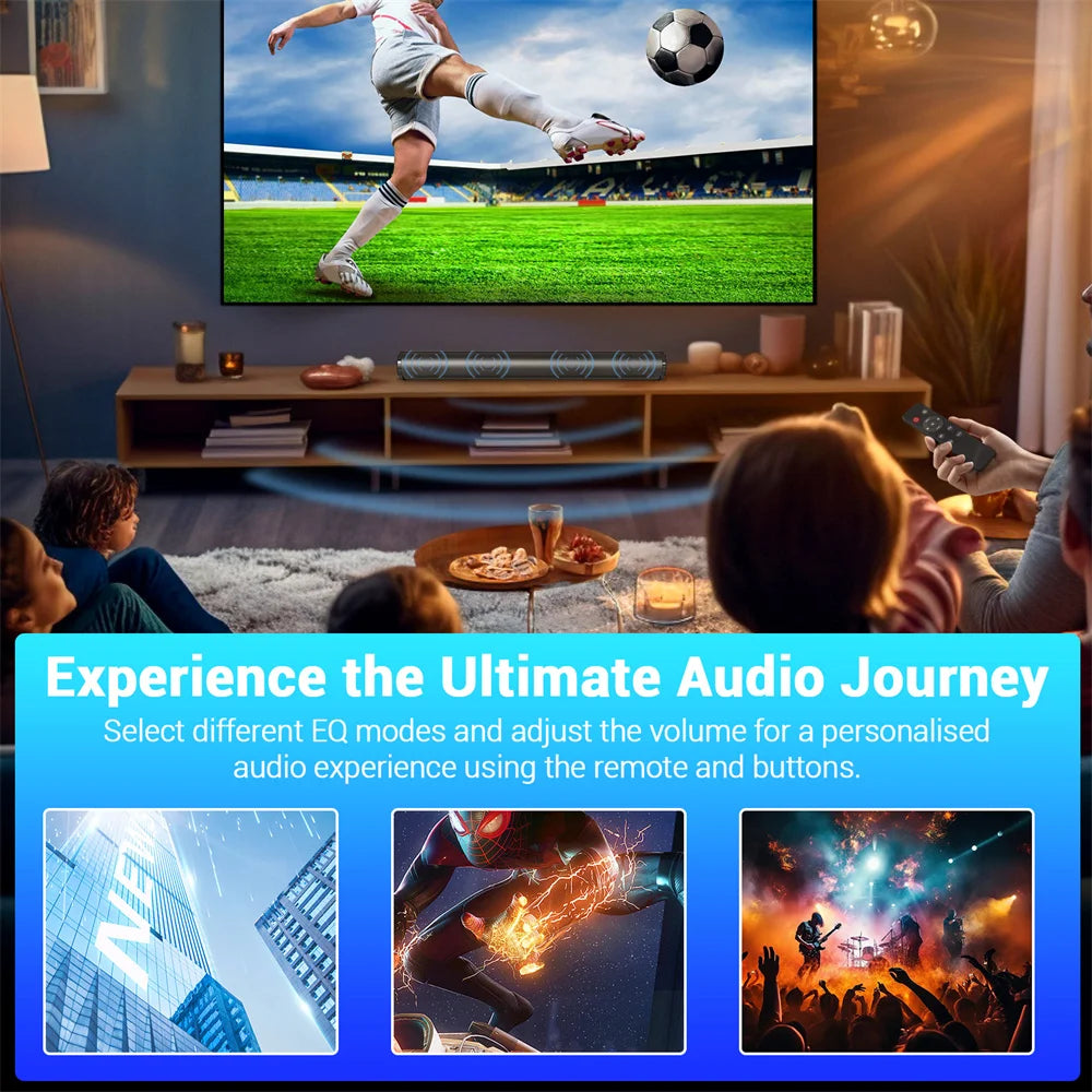 CURUK Sound Bar TV Sound System Bluetooth Speaker With Subwoofer