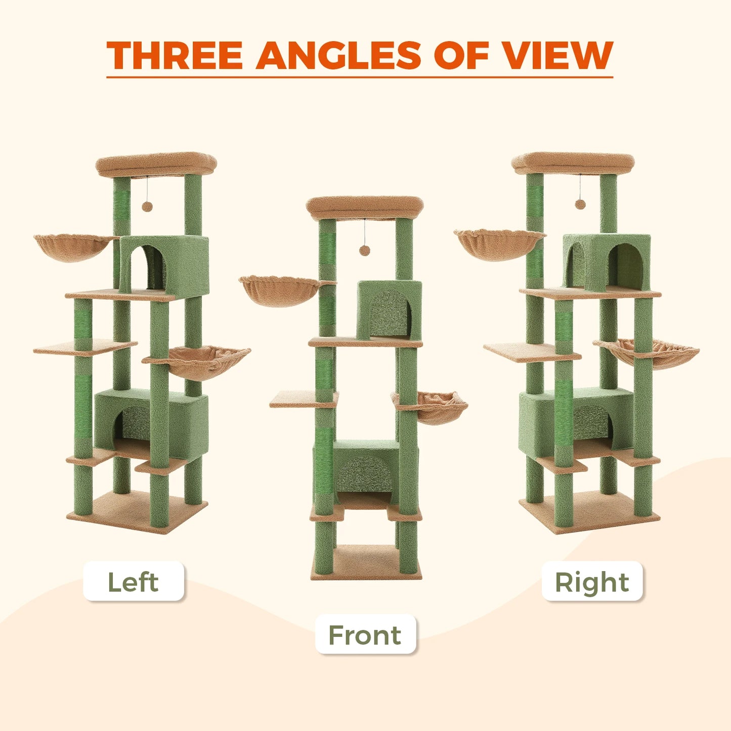 PAWZ Road Large Cat Tree For Indoor Cats Scratching Posts