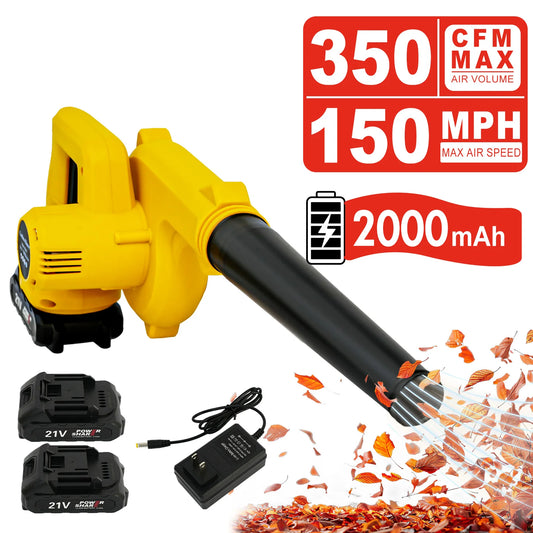 21V Cordless Leaf Blower 2-In-1 Portable Garden Tool