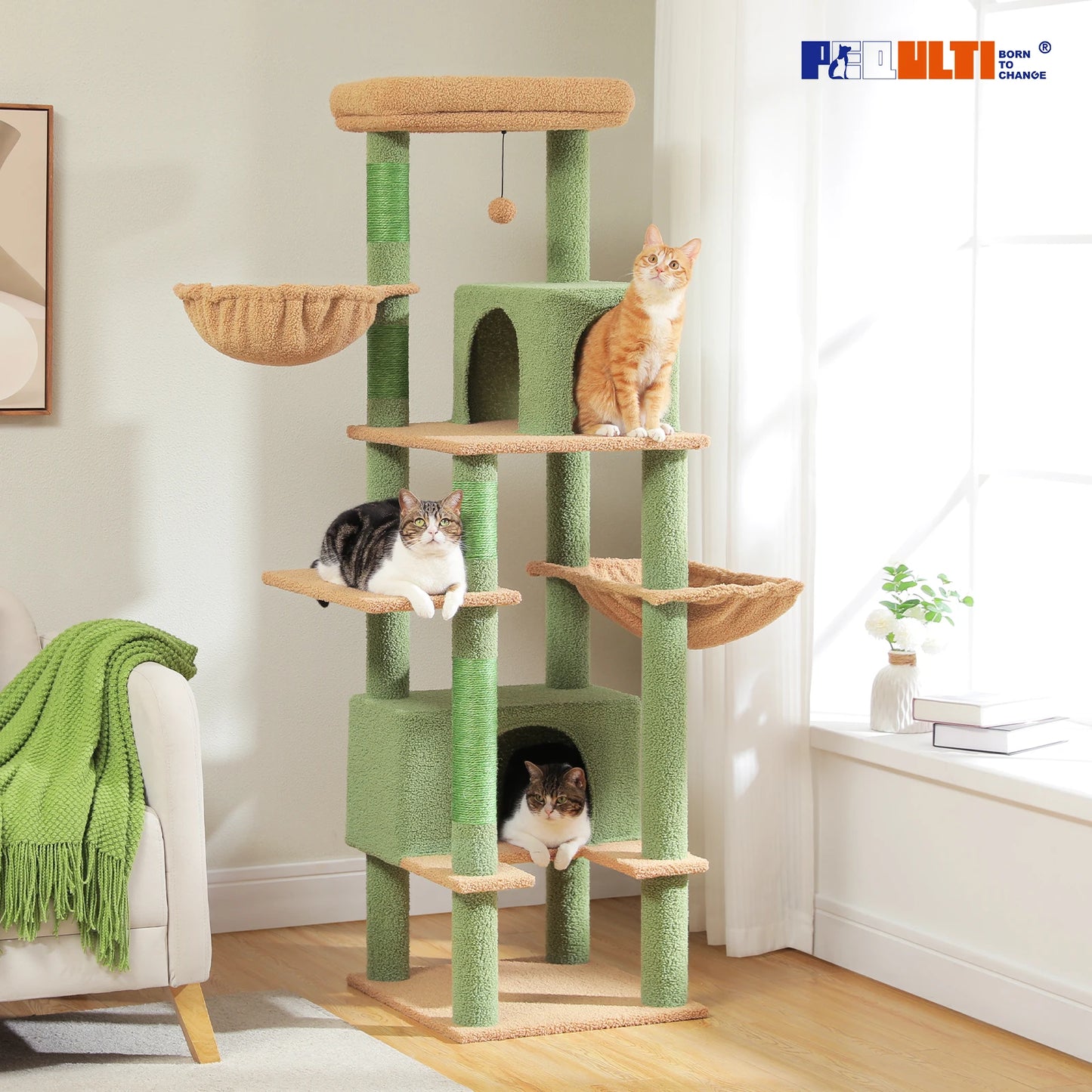 PAWZ Road Large Cat Tree For Indoor Cats Scratching Posts