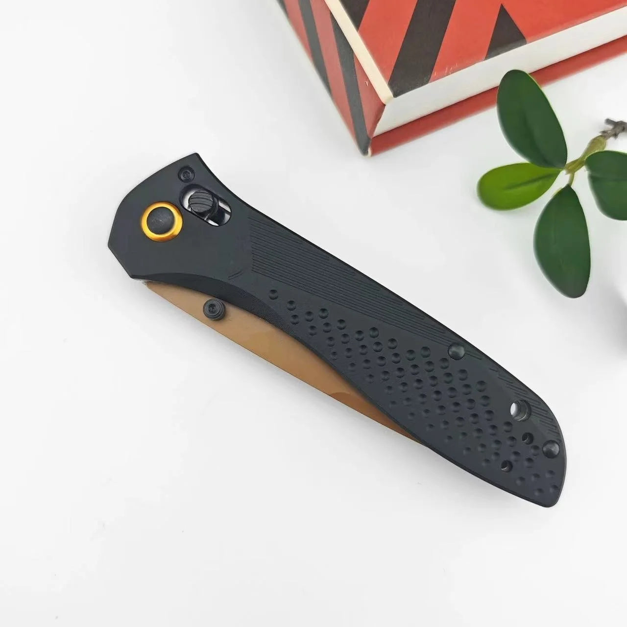 HX OutdoorsDIY BM710 Folding Knife With Aviation Aluminum Handle Axis Lock