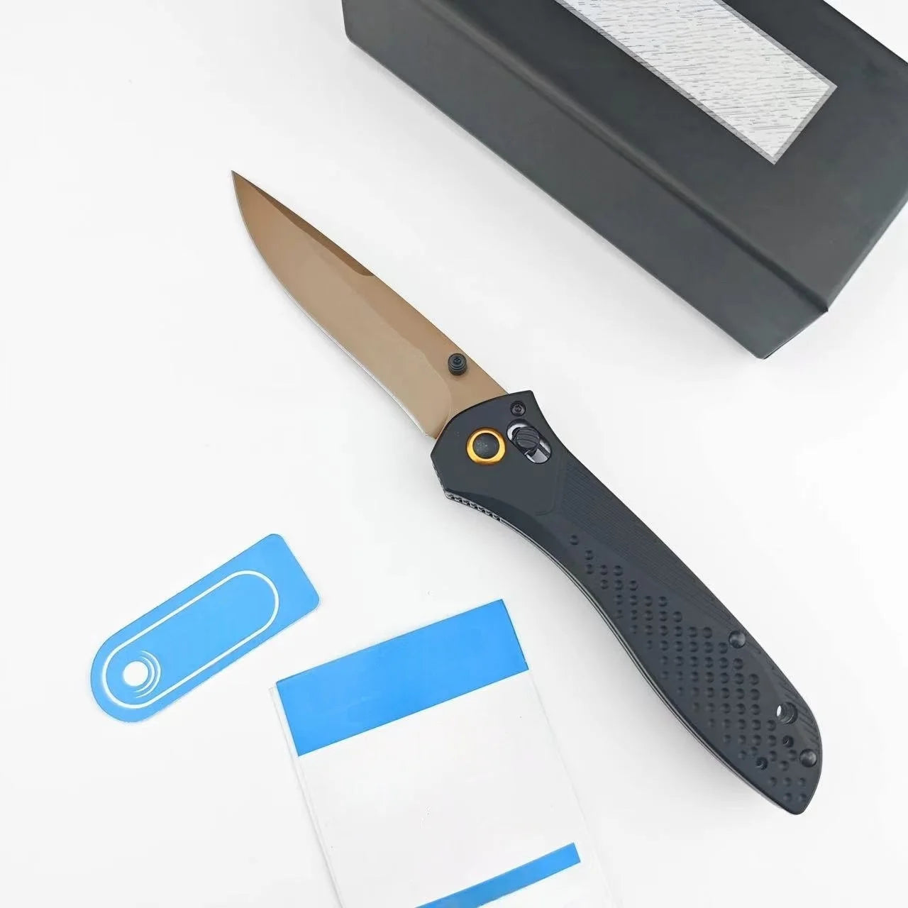 HX OutdoorsDIY BM710 Folding Knife With Aviation Aluminum Handle Axis Lock