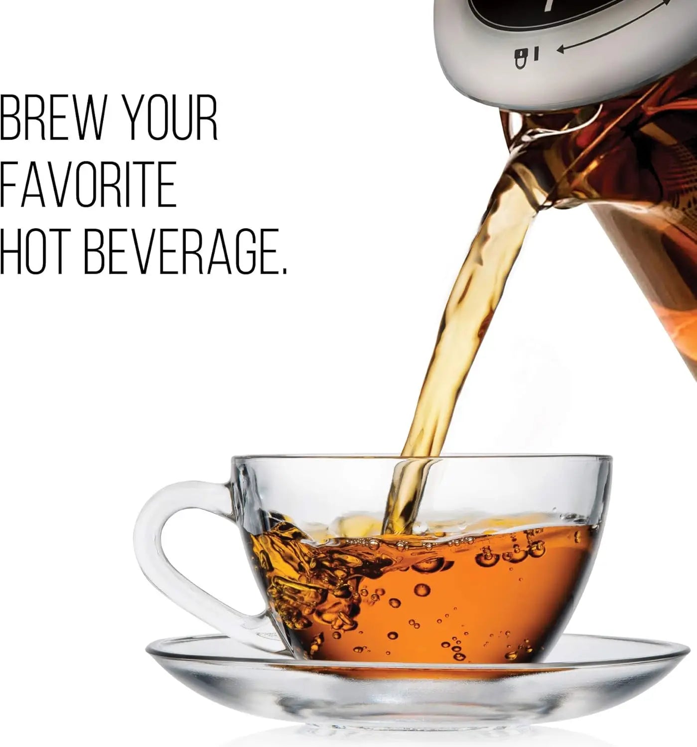 XMSJ Digital Glass Kettle With Removable Infuser And 8 Presets