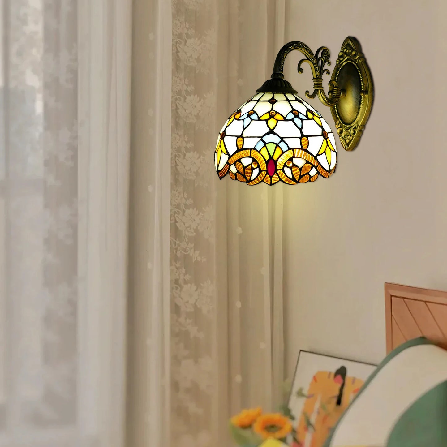 Vintage Dome Wall Lamp for Living Room and Staircase