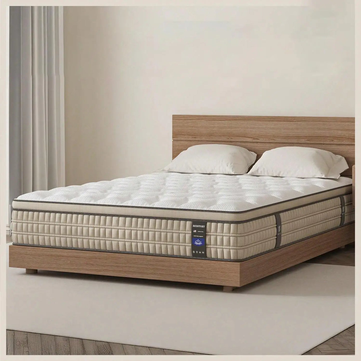 BedStory Hybrid Gel Memory Foam Mattress For Comfortable Sleep