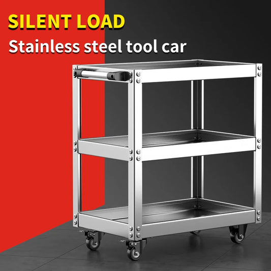 Oudisi 3 Tier Heavy Duty Tool Cart 1500lb Capacity Locking Wheels