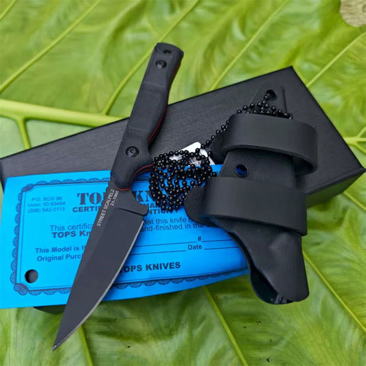 DIY Supplies Outdoor Knife G10 Handle 8Cr13Mov Blade For Camping And Hunting