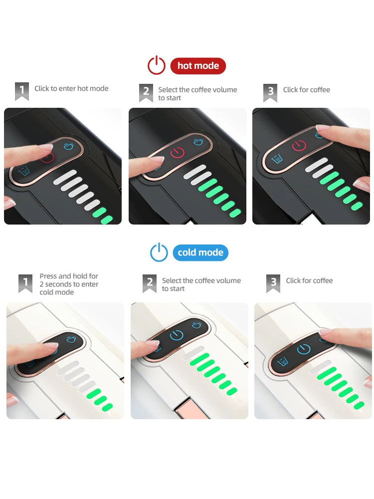 HiBREW 5 In 1 Capsule Coffee Machine H2B Espresso Maker