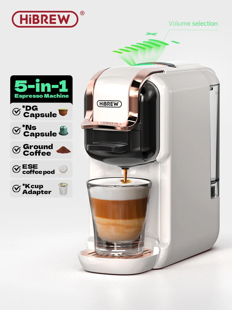 HiBREW 5 In 1 Capsule Coffee Machine H2B Espresso Maker