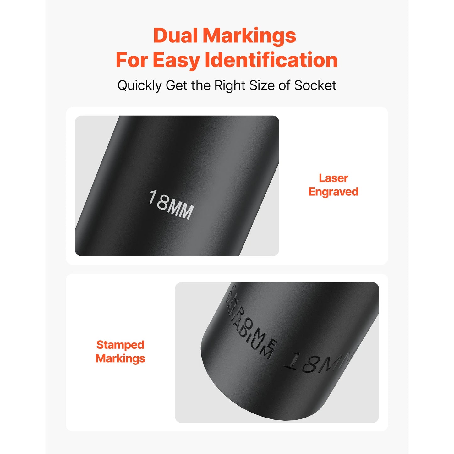 SucceBuy 65 Piece Drive Impact Socket Set CRV CrMo Alloy