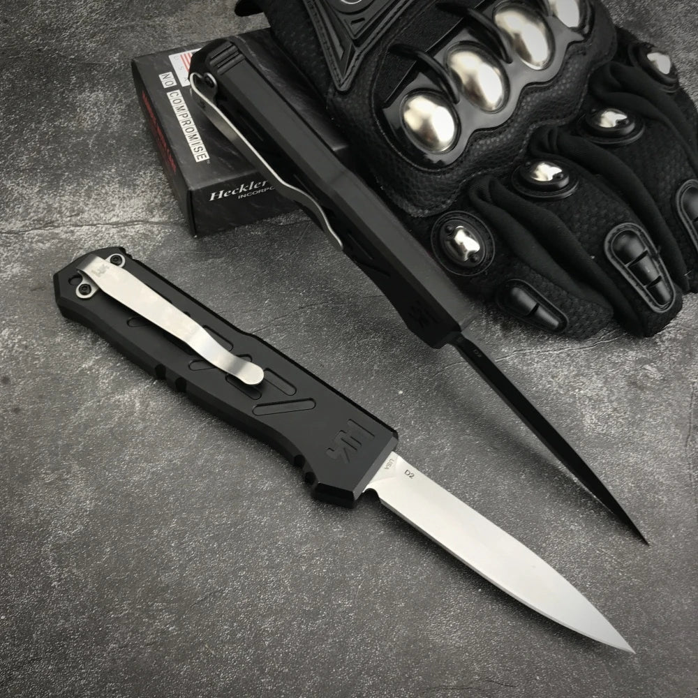 DIY Supplies Compact Camping Knife D2 Blade T6 Aluminum