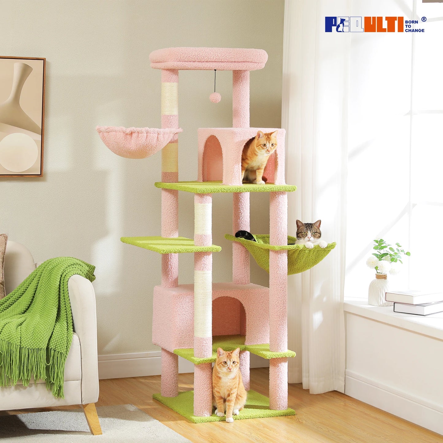 PAWZ Road Large Cat Tree For Indoor Cats Scratching Posts