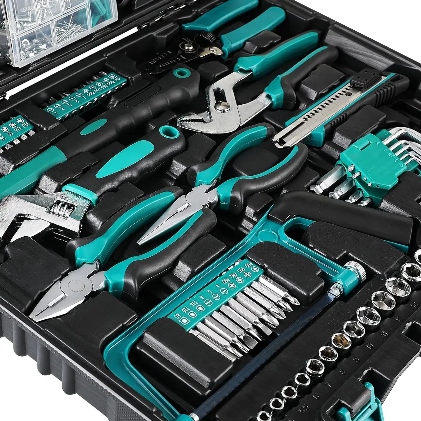 TLGREENDIY 198 Piece Home Repair Tool Kit General Home Tools