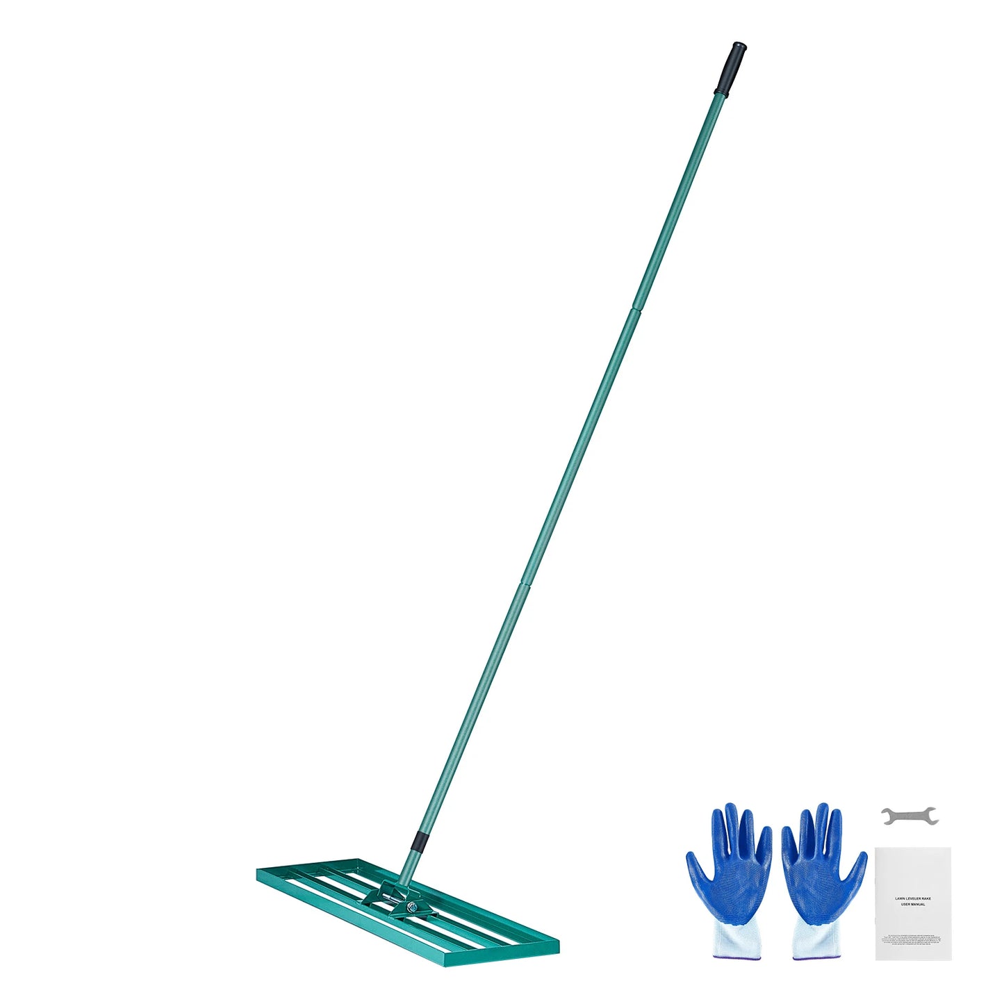 SucceBuy Lawn Leveling Rake Heavy Duty With Aluminum Ground Plate