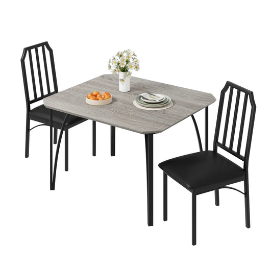 HiMISS Dining Table Set For 2 With Ultra PU Cushions