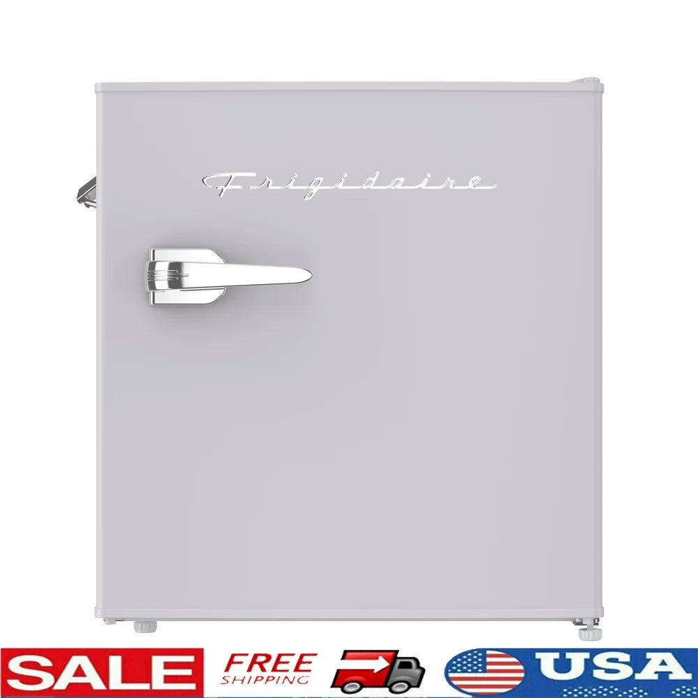 XMSJ Retro Mini Fridge With Side Bottle Opener Energy Efficient