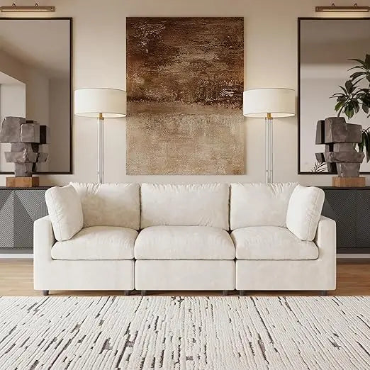 Cloud Sectional Sofa For Living Room Convertible 3 Seater