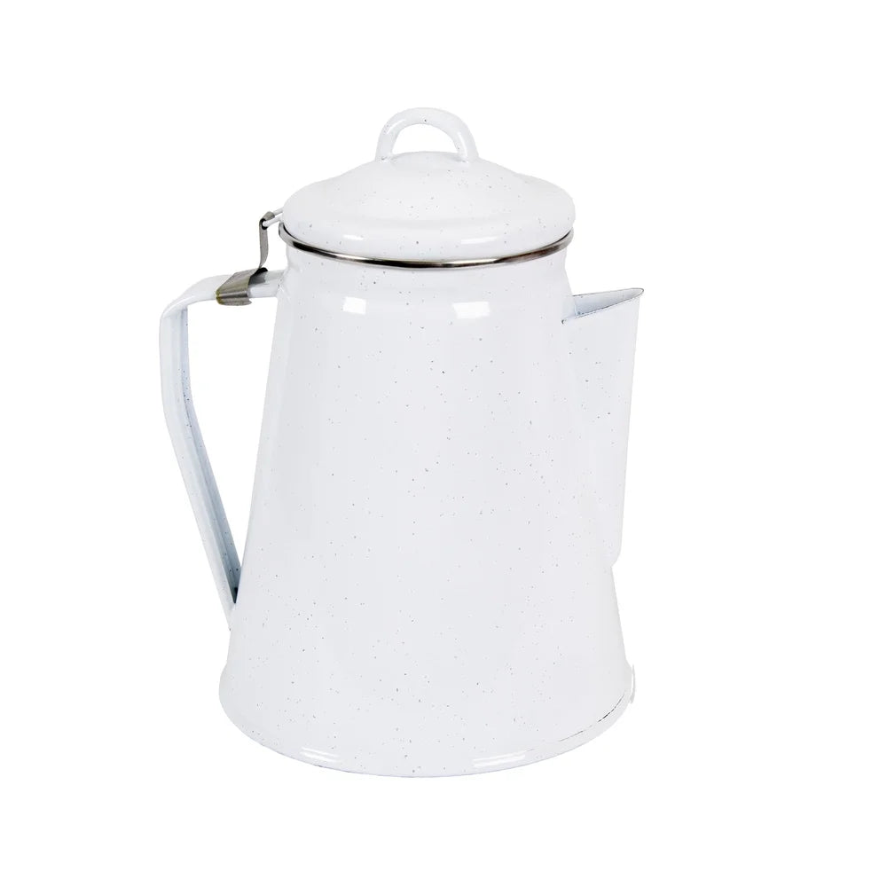 XMSJ Enamel Percolator Coffee Pot Outdoor Camping Dishwasher Safe