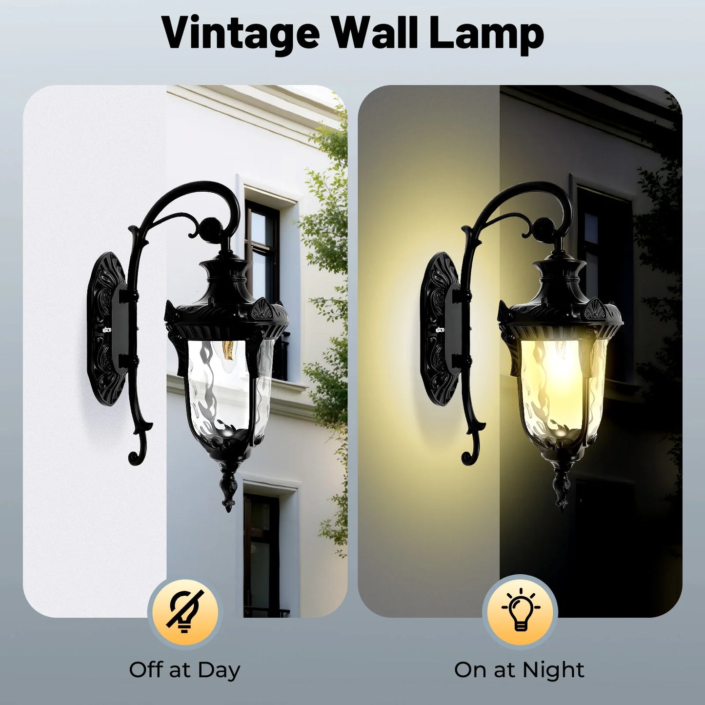 Bymaocar European Outdoor Wall Lamp 60W IP23 Waterproof 110 260V