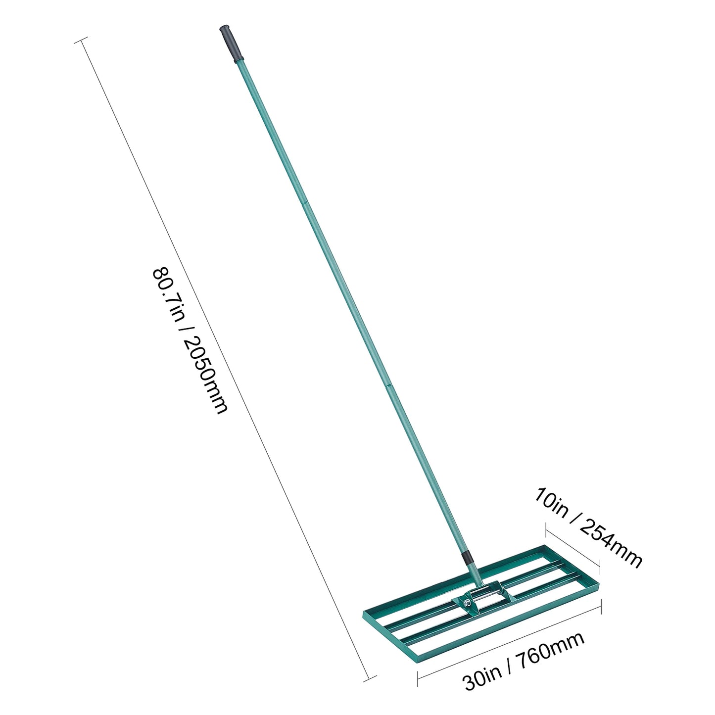SucceBuy Lawn Leveling Rake Heavy Duty With Aluminum Ground Plate