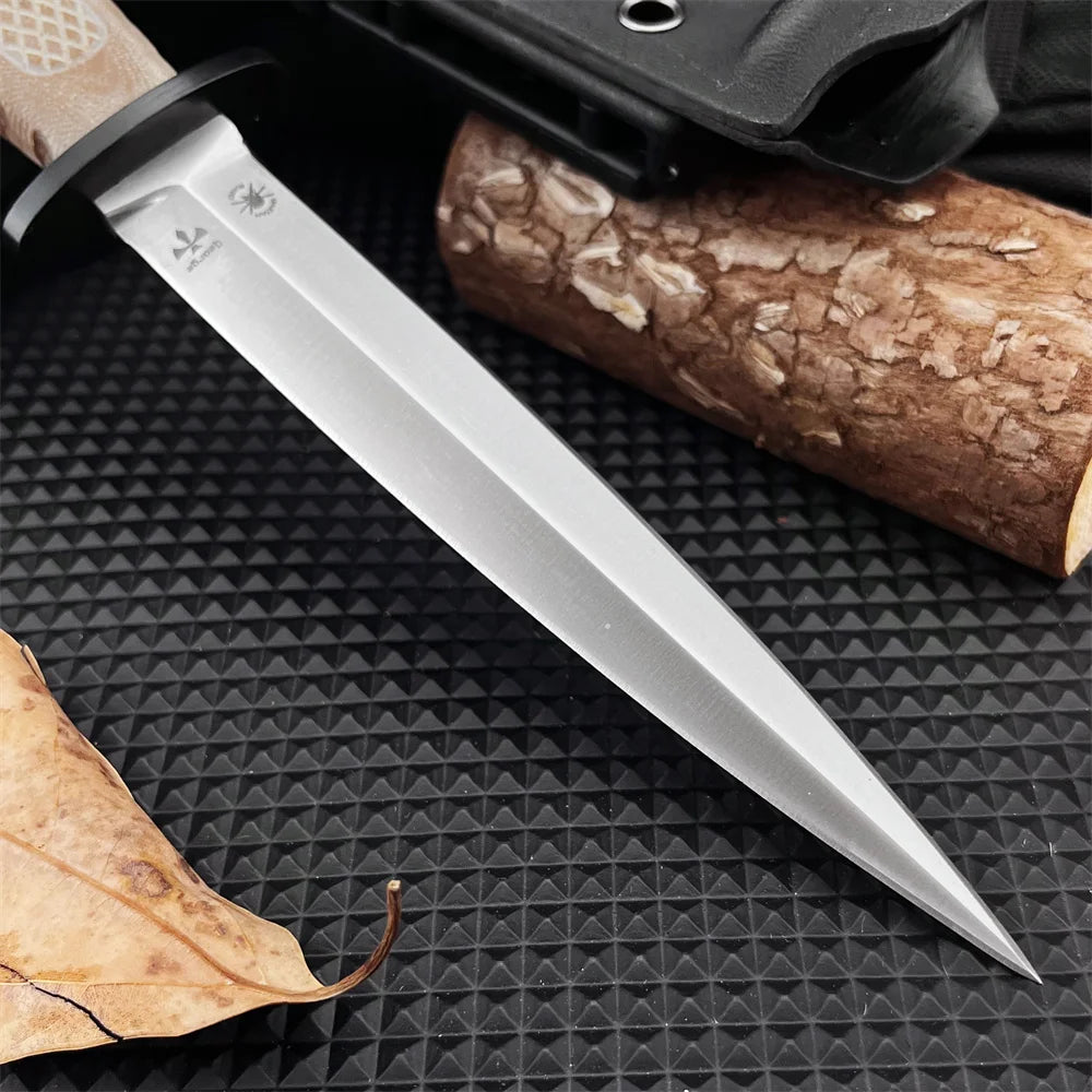 DIY Supplies Outdoor Fixed Blade Knife With G10 Handle 8Cr13Mov