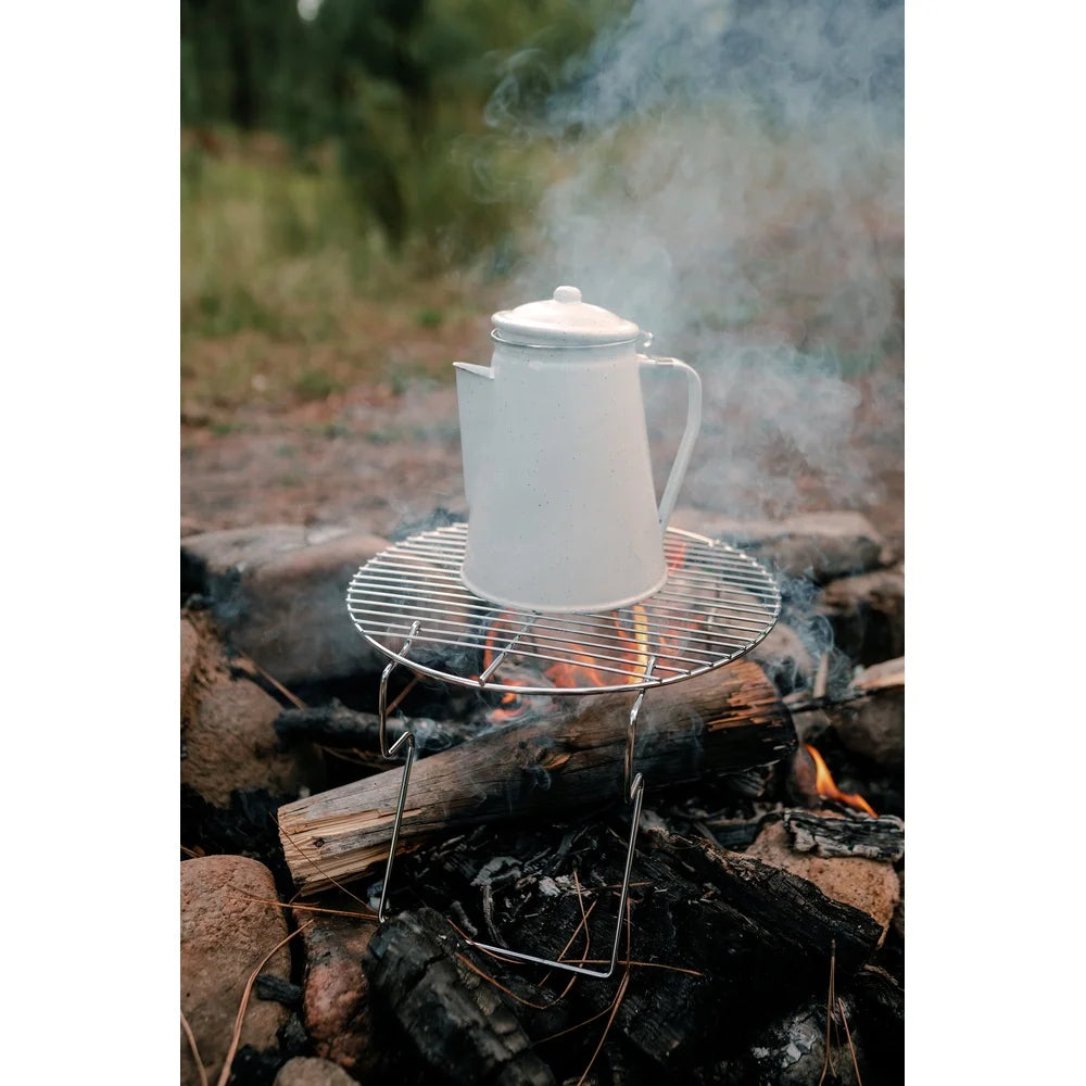 XMSJ Enamel Percolator Coffee Pot Outdoor Camping Dishwasher Safe