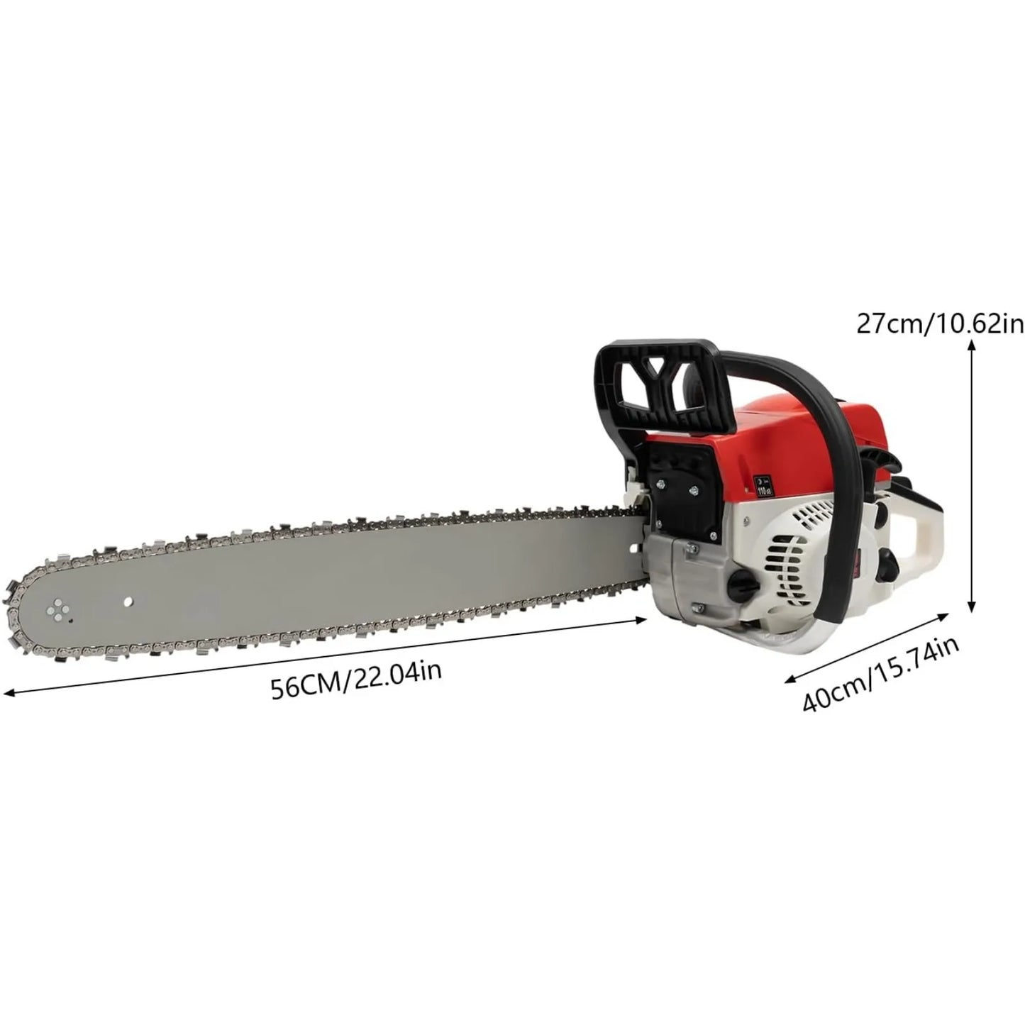 Gas Chainsaw 52cc 2 Stroke Portable Woodcutting Tool
