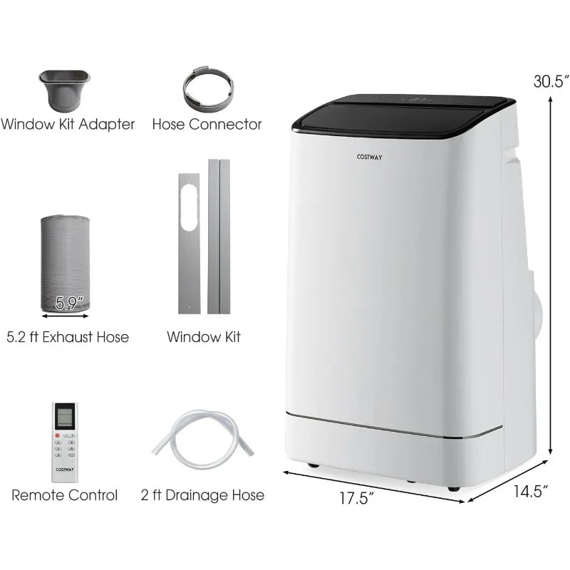 XMSJ 15000 BTU Portable Air Conditioner With Heat And Inverter