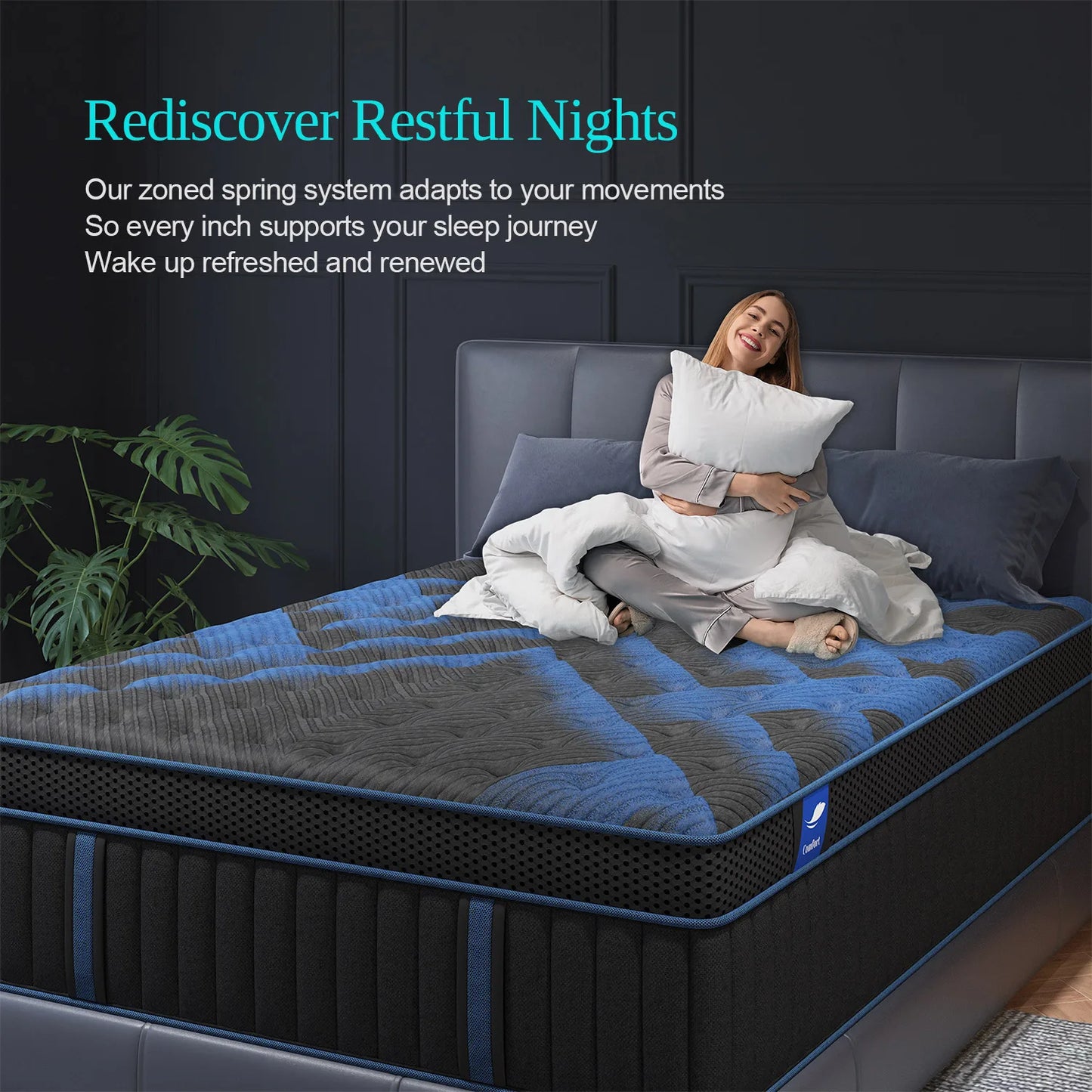 Sweetlove Gel Memory Foam Hybrid Pocket Spring Mattress Motion Isolation