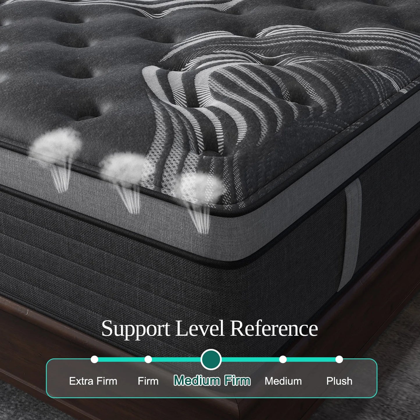 Sweetlove Gel Memory Foam Hybrid Pocket Spring Mattress Medium Firm