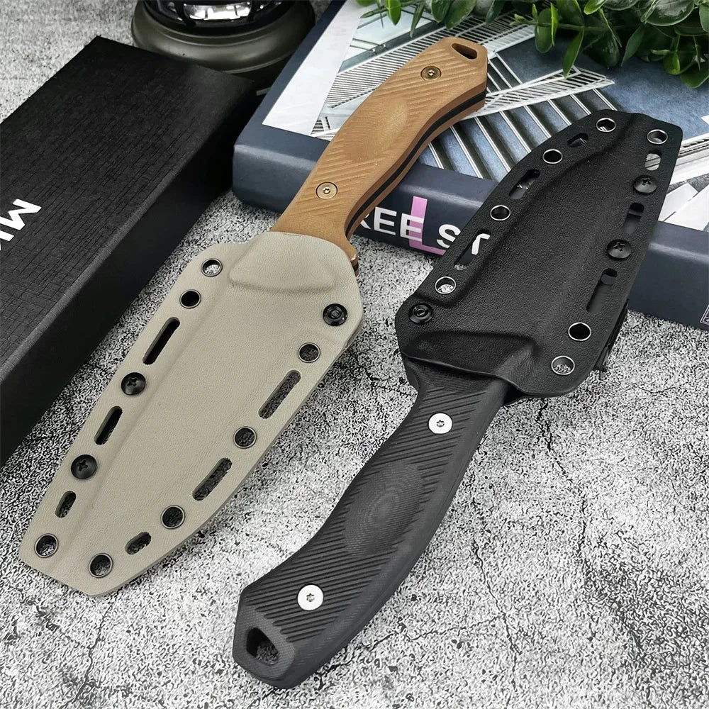 MKC Tactical TF24 Outdoor EDC Knife With Kydex Sheath Survival Tool