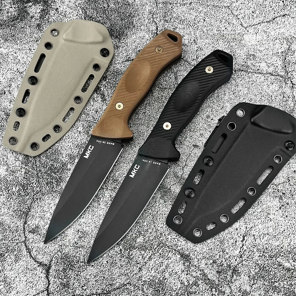MKC Tactical TF24 Outdoor EDC Knife With Kydex Sheath Survival Tool