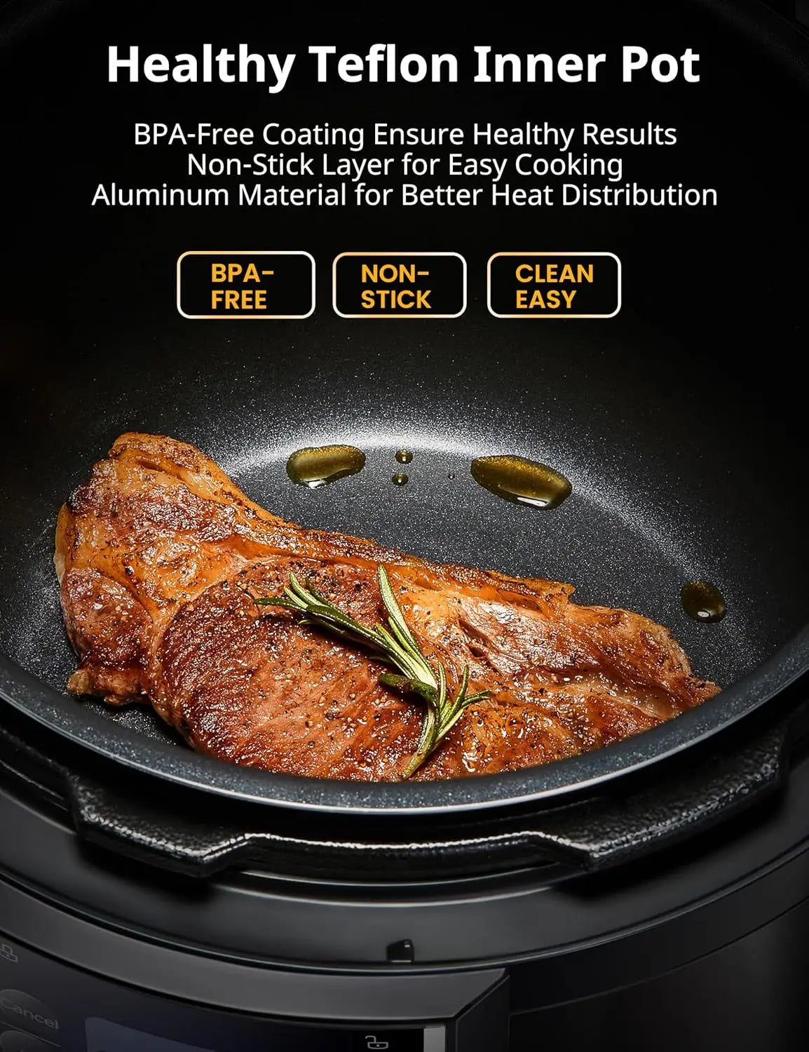 9 In 1 Electric Pressure Cooker With 14 Presets Multi Cooker