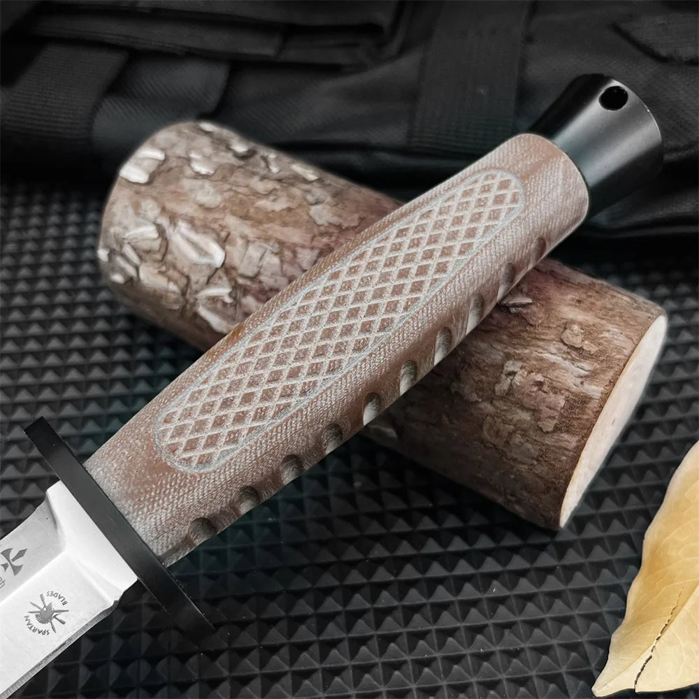 DIY Supplies Outdoor Fixed Blade Knife With G10 Handle 8Cr13Mov